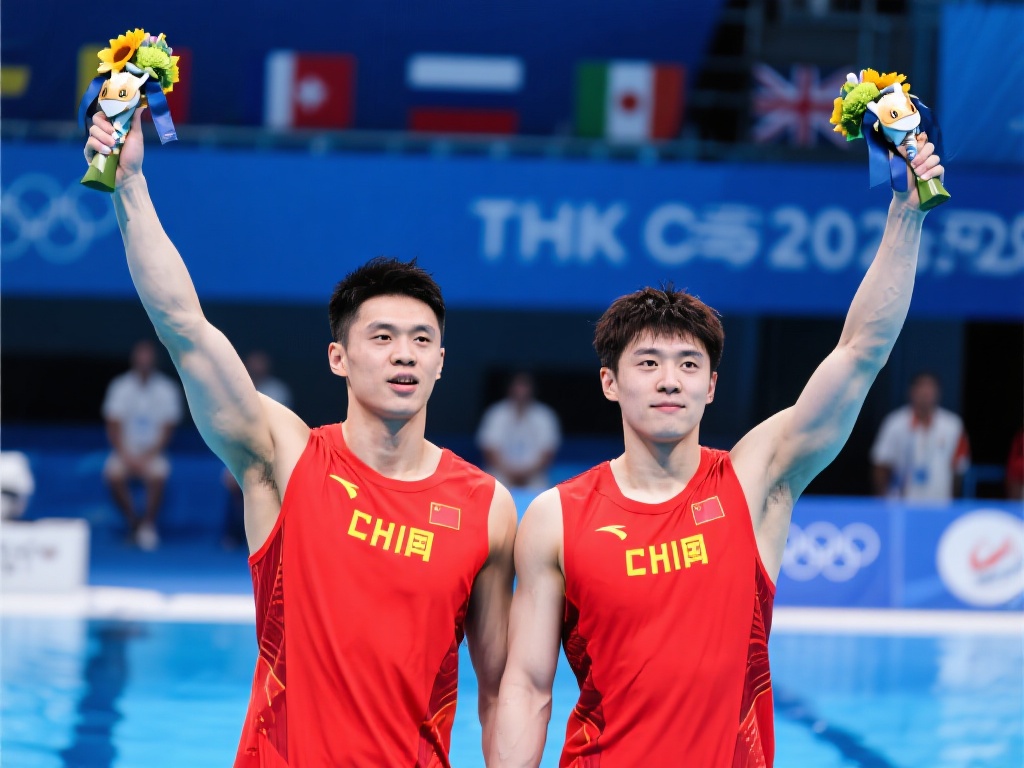 程子龙/朱子锋勇夺跳水世界杯总决赛男子双人10米台冠军 值得一提的是,这对组合在比赛中展现出的心